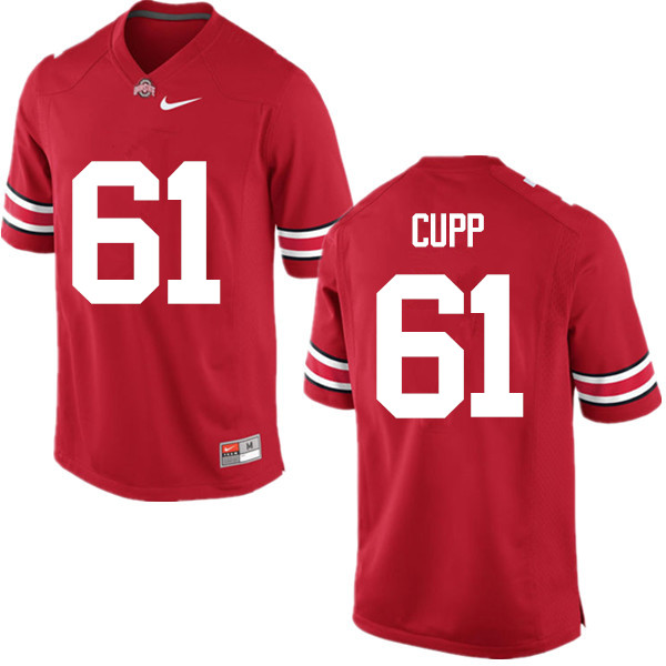Men Ohio State Buckeyes #61 Gavin Cupp College Football Jerseys Game-Red